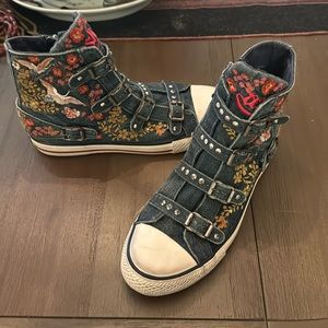Ash Embroidered High Tops